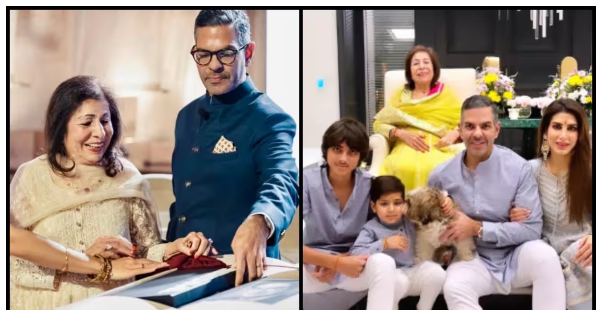 মায়ের সাথে সঞ্জয় কাপুর। ছবি: এনডিটিভি